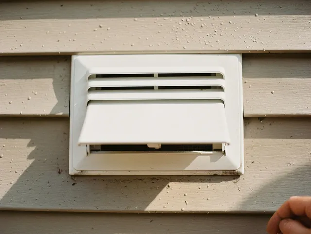 Largo Dryer Vent Cleaning technician performing professional exhaust vent cleaning at a residential property in Largo