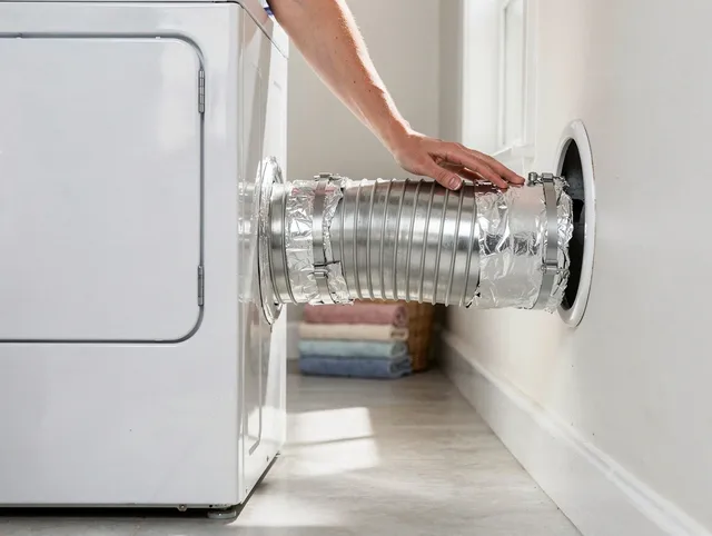 Professional dryer vent hose installation by Largo Dryer Vent Cleaning in Largo