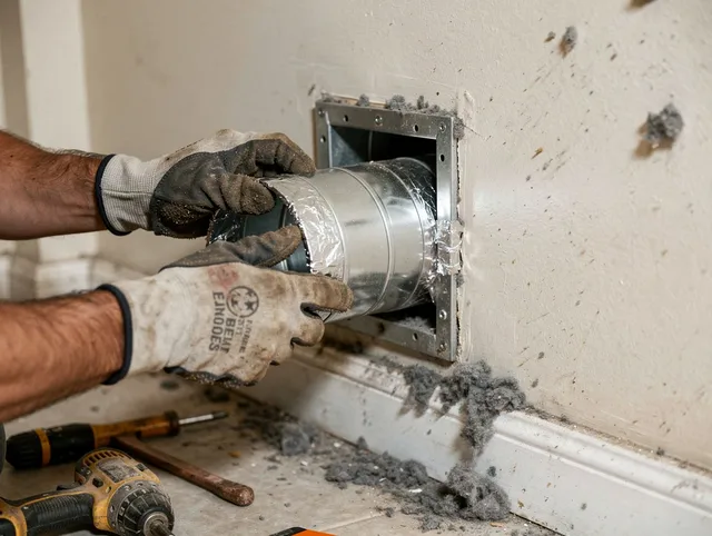 Professional dryer vent repair and installation by Largo Dryer Vent Cleaning in Largo