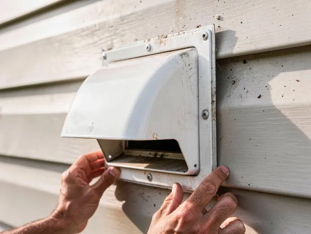 Largo Dryer Vent Cleaning technician delivering thorough residential dryer vent cleaning service in Largo